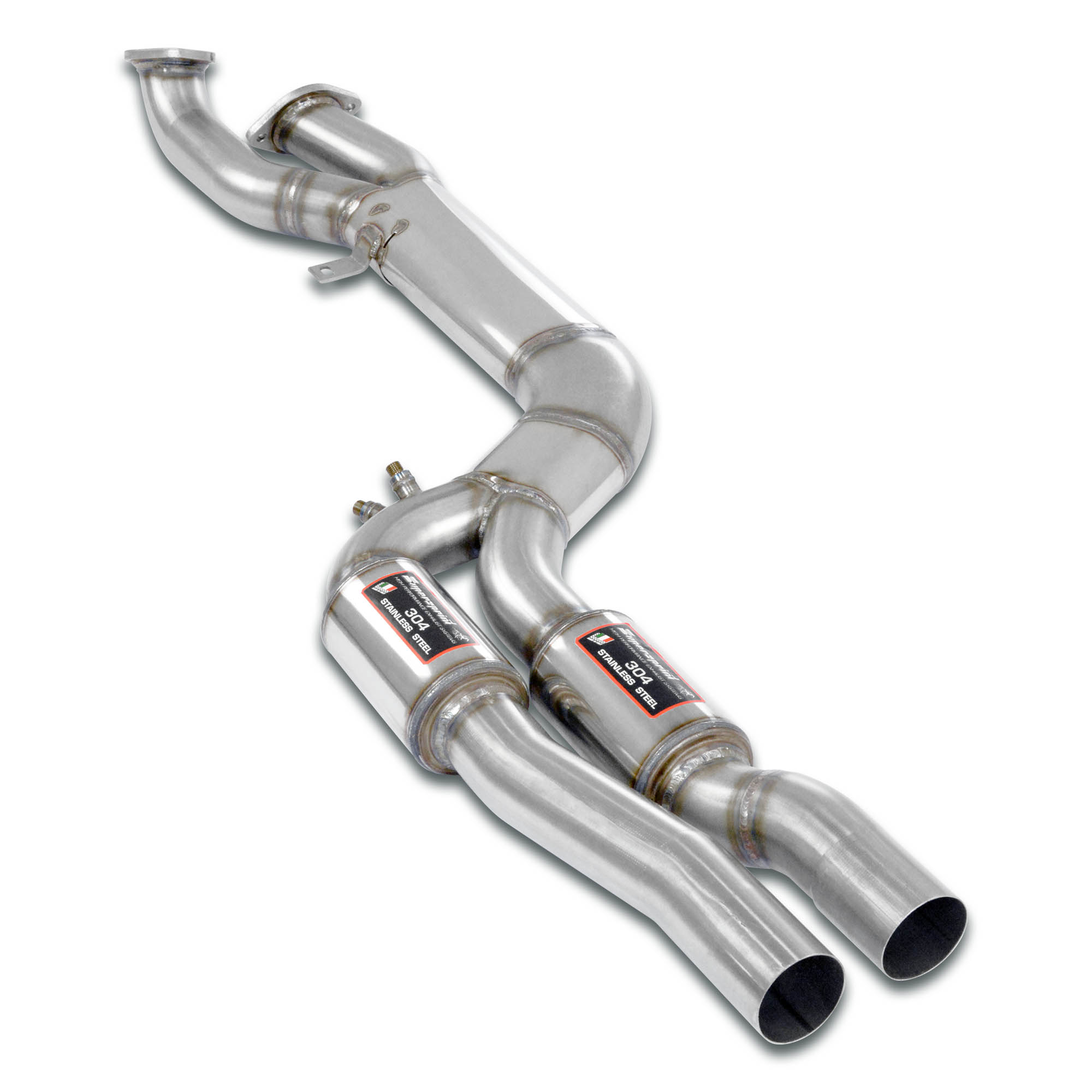 J-Pipe Touring Package Deletes the secondary catalytics + mid resonators Accepts the Std - Oem muffler